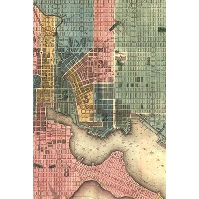 Baltimore, Maryland Vintage Map Field Journal Notebook, 50 pages/25 sheets, 4x6