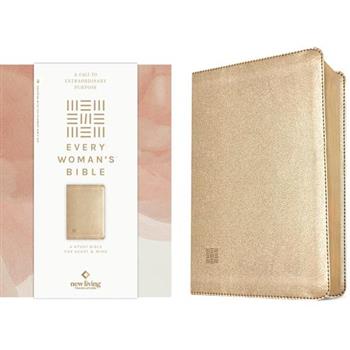 NLT Every Woman’s Bible (Leatherlike, Soft Gold, Red Letter, Filament Enabled)