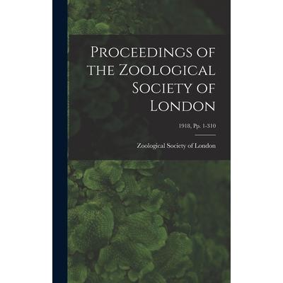 Proceedings of the Zoological Society of London; 1918, pp. 1-310