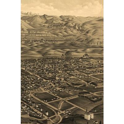 Colorado Springs Vintage Map Field Journal Notebook, 50 pages/25 sheets, 4x6