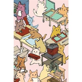 Literary Binder Cats 4x6 Field Journal / Field Notebook / Field Book / Memo Book / Pocket Notebook (100 pages/50 sheets)
