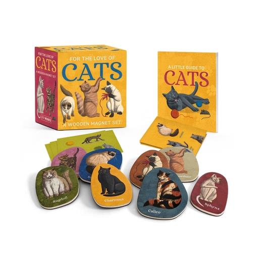 For the Love of Cats: A Wooden Magnet Set | 拾書所