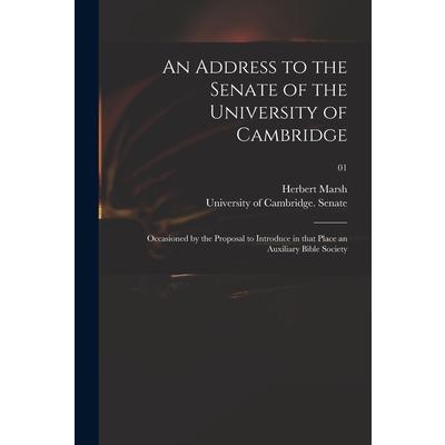 An Address to the Senate of the University of Cambridge | 拾書所