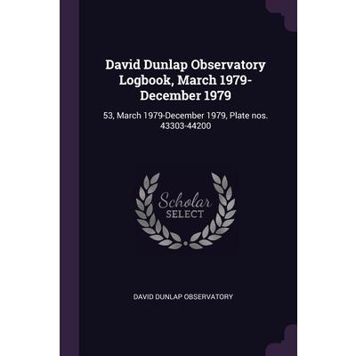 David Dunlap Observatory Logbook, March 1979-December 1979