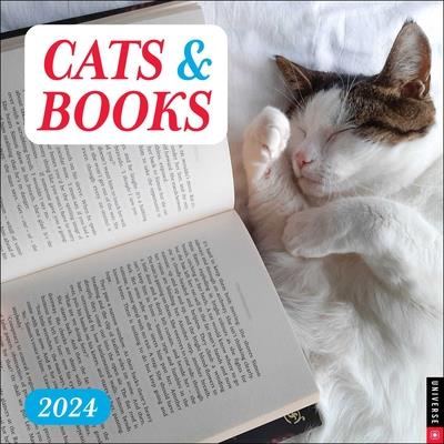 Cats & Books 2024 Wall Calendar | 拾書所