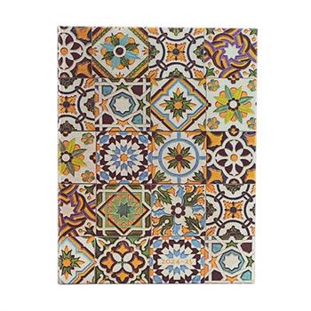 Paperblanks 2024-2025 Weekly Planner Porto Portuguese Tiles 18-Month Ultra Vertical Elastic Band 208 Pg 80 GSM