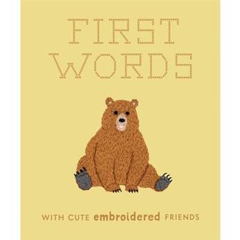 First Words with Cute Embroidered Friends