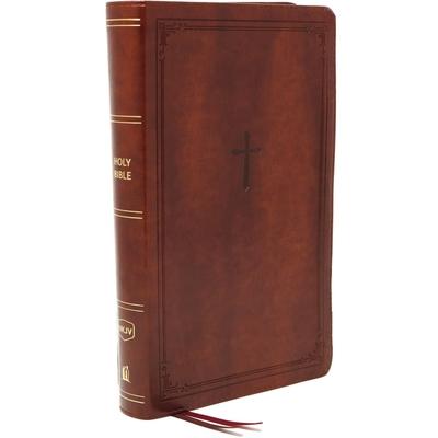 Nkjv, Reference Bible, Compact, Leathersoft, Brown, Red Letter Edition, Comfort Print
