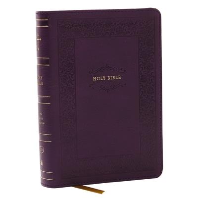 KJV Holy Bible, Compact Reference Bible, Leathersoft, Purple, 43,000 Cross-References, Red Letter, Comfort Print
