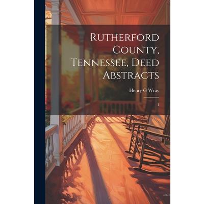 Rutherford County, Tennessee, Deed Abstracts | 拾書所