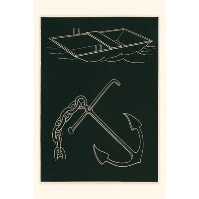 Vintage Journal Rowboat and Anchor