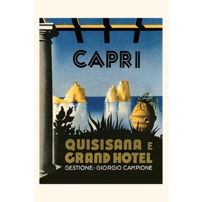 Vintage Journal Capri Travel Poster