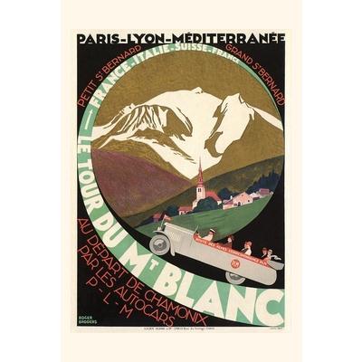 Vintage Journal Poster for Mont Blanc Tour Poster