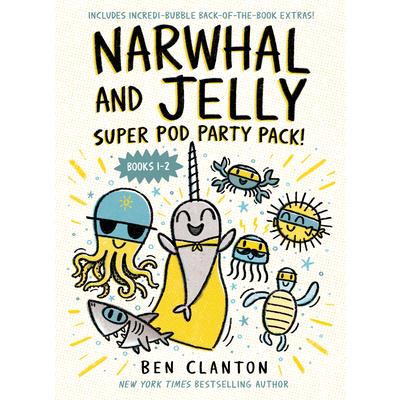 Narwhal and Jelly: Super Pod Party Pack! (Paperback Books 1 & 2) | 拾書所