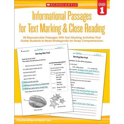 Informational Passages for Text Marking & Close Reading Grade 1