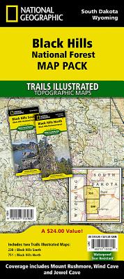 National Geographic Black Hills National Forest Map Pack Bundle | 拾書所