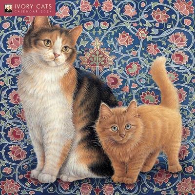 Ivory Cats by Lesley Anne Ivory Wall Calendar 2024 (Art Calendar) | 拾書所