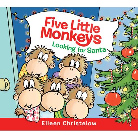 Five Little Monkeys Looking for Santa Board Book | 拾書所