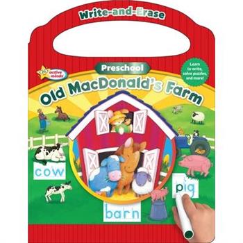 Active Minds Write-And-Erase Preschool Old Macdonald’s Farm