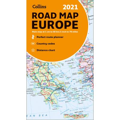 2021 Collins Road Map Europe | 拾書所