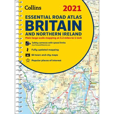 2021 Collins Essential Road Atlas Britain and Northern Ireland | 拾書所