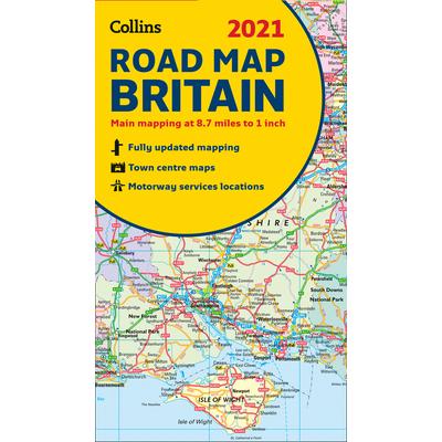 2021 Collins Road Map Britain | 拾書所