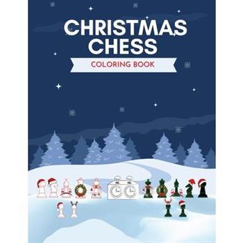 Christmas Chess Coloring Book