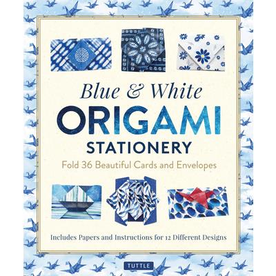 Blue & White Origami Stationery Kit