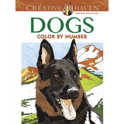 Creative Haven Dogs Color by Number