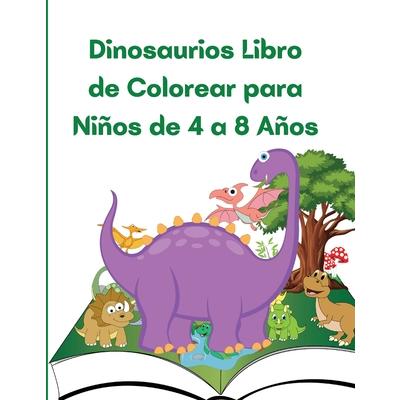 Dinosaurios Libro de Colorear para Ni簽os de 4 a 8 A簽os