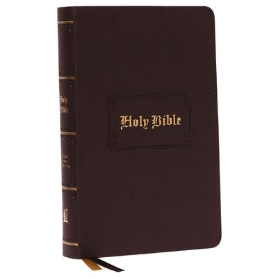 Kjv, Personal Size Large Print Reference Bible, Vintage Series, Leathersoft, Brown, Red Letter, Thumb Indexed, Comfort Print