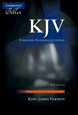 KJV Turquoise Reference Bible, Black Goatskin Leather, Red-Letter Text, Kj676: Xrl