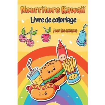 Livre de coloriage d’aliments Kawai