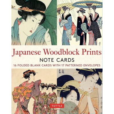 Japanese Woodblock Prints, 16 Note Cards