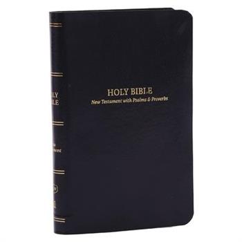 Kjv, Pocket New Testament with Psalms and Proverbs, Black Leatherflex, Red Letter, Comfort Print
