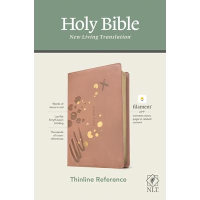 NLT Thinline Reference Bible, Filament Enabled Edition (Red Letter, Leatherlike, Pink)