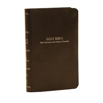 Kjv, Pocket New Testament with Psalms and Proverbs, Brown Leatherflex, Red Letter, Comfort Print