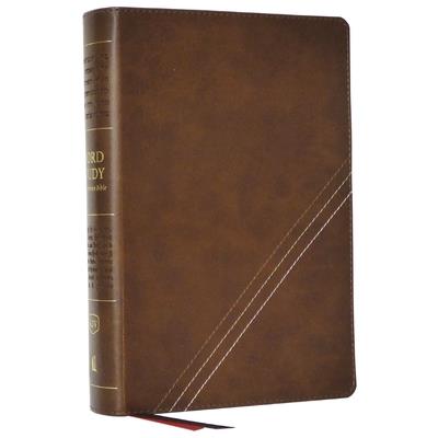 Kjv, Word Study Reference Bible, Leathersoft, Brown, Red Letter, Comfort Print