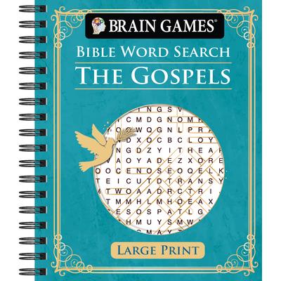 Brain Games - Bible Word Search: The Gospels - Large Print