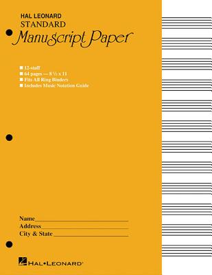 Standard Manuscript Paper