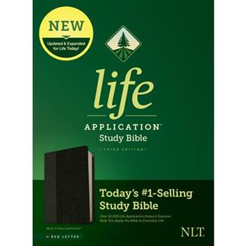 NLT Life Application Study Bible, Third Edition (Red Letter, Leatherlike, Black/Onyx)