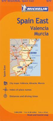 Michelin Map East, Valencia Murcia, Spain | 拾書所
