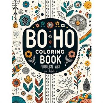 BoHo Modern Art Coloring Book for Adults