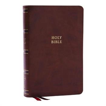 Nkjv, Single-Column Reference Bible, Verse-By-Verse, Brown Leathersoft, Red Letter, Comfort Print
