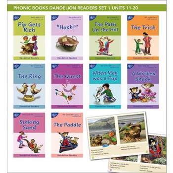 Phonic Books Dandelion Readers Set 1 Units 11-20 (Two-Letter Spellings Sh, Ch, Th, Ng, Qu, Wh, -Ed, -Ing, Le)