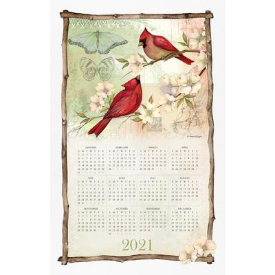 Spring Cardinals 2021 Calendar Towel