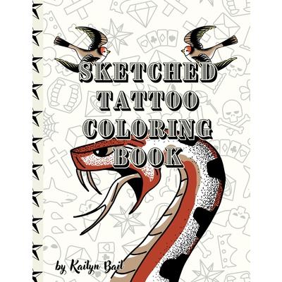 Sketched Tattoo Coloring Book | 拾書所