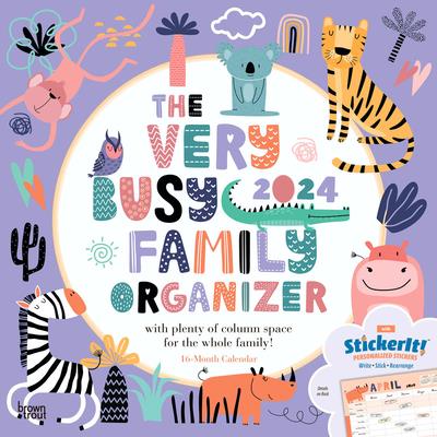 The Very Busy Family Organizer 2024 Square Stkr | 拾書所