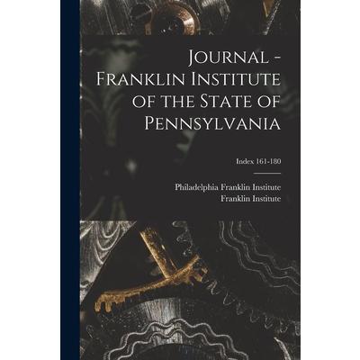 Journal - Franklin Institute of the State of Pennsylvania; Index 161-180