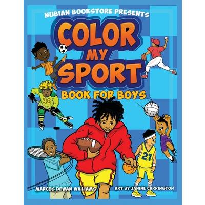 Nubian Bookstore Presents Color My Sport Book For Boys